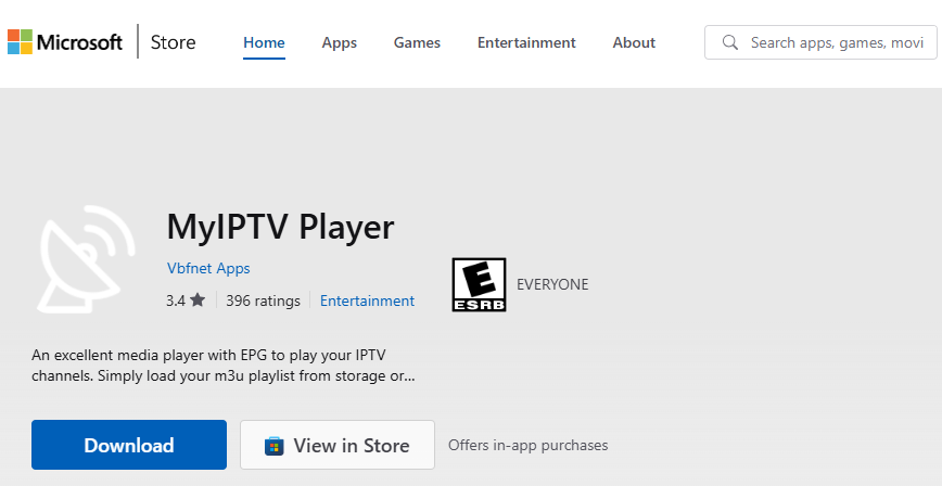 Install IPTV App Windows