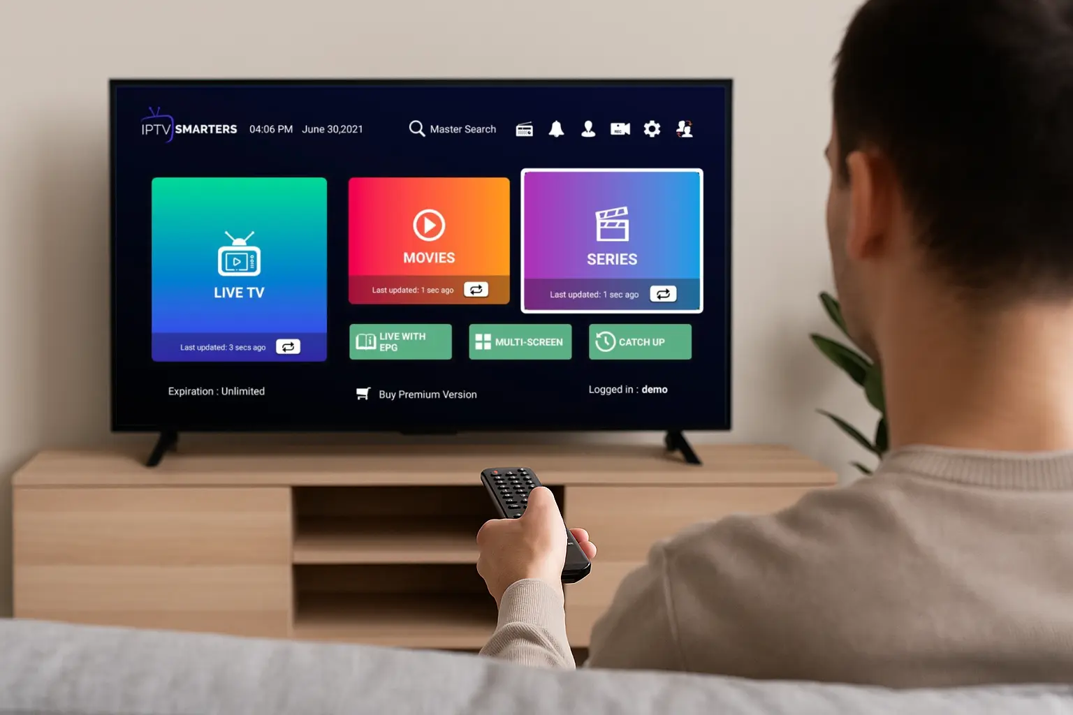 Download IPTV Smarters Samsung TV