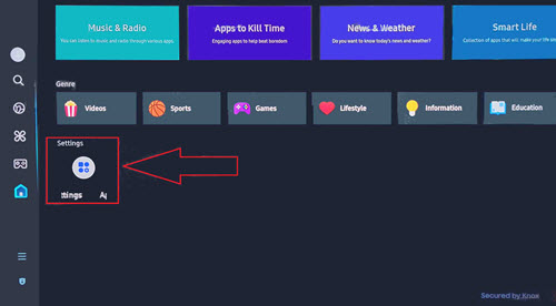 Samsung TV Settings Icon